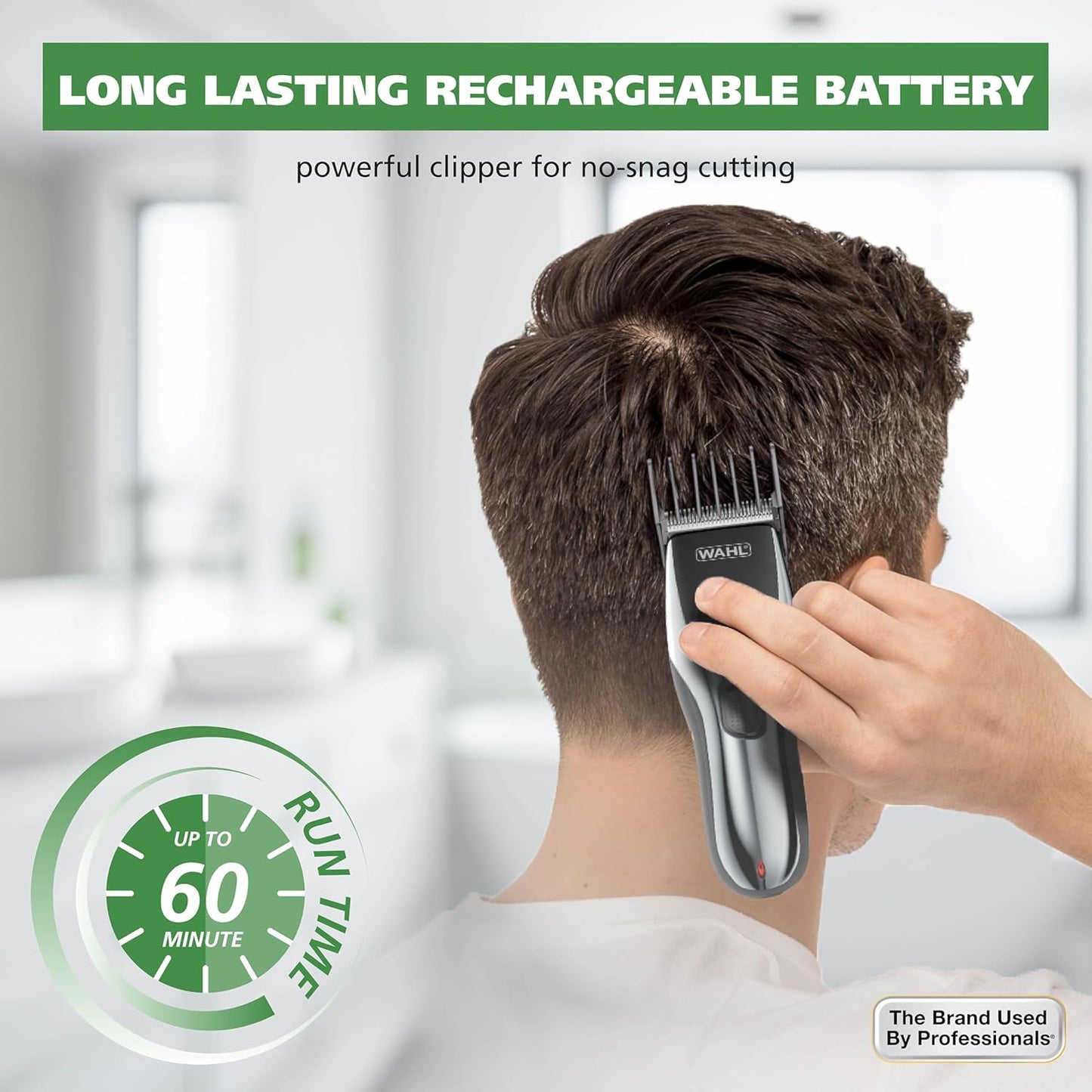 Wahl Rechargeable Hair Clipper & Trimming Kit - Cord/Cordless, Ideal for Haircuts, Beards & Body Grooming | Model 79434