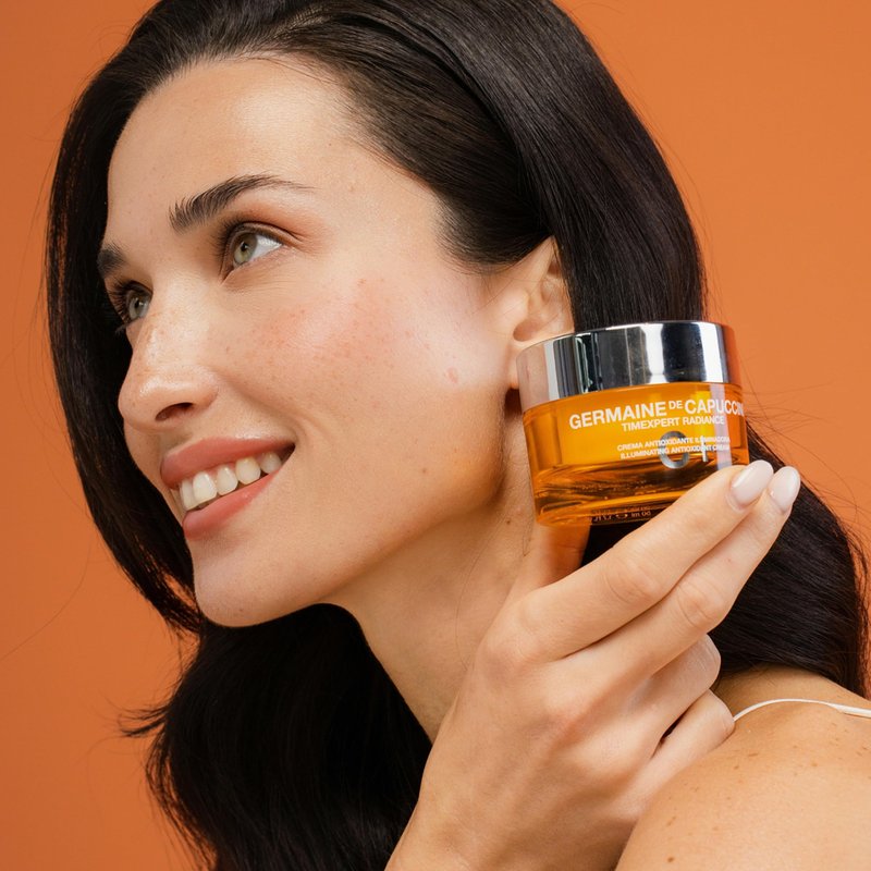 Germaine de Capuccini Timexpert Radiance C+ | Vitamin C Face Cream | Illuminating Antioxidant Cream | Anti-Aging Moisturizer for Wrinkles and Boosting Glow | 1.7 Fl Oz