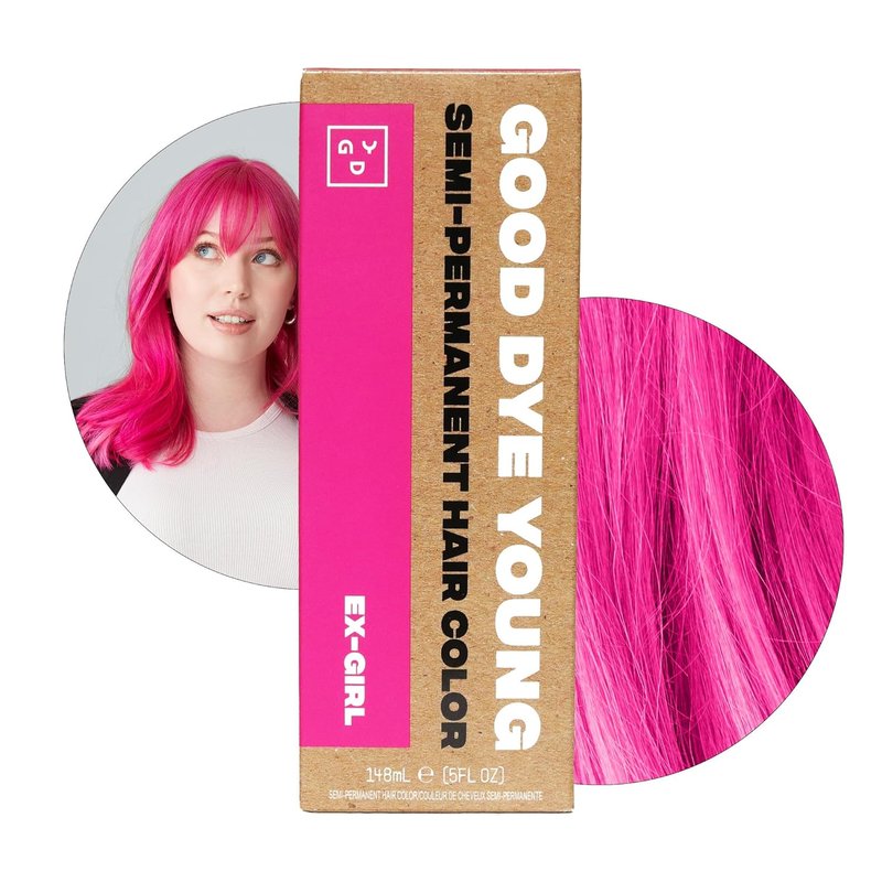 Good Dye Young Semi-Permanent Pink Hair Color - Vegan, Non-Damaging Formula | 5FL OZ, Lasts Up to 24 Washes