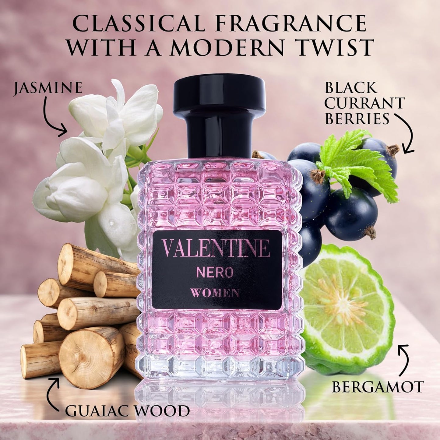 URBAN COLLECTION Eau De Parfum for Women - Amber Floral Jasmine & Bourbon Vanilla | Elegant 100ml Bottle