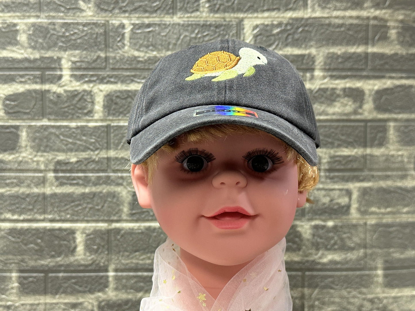 Horpe Kids Turtle Baseball Cap, Tortoise Gifts for Child, Sea Animal Hat for Boys and Girls, Adjustable Embroidered Ocean Creature Hat