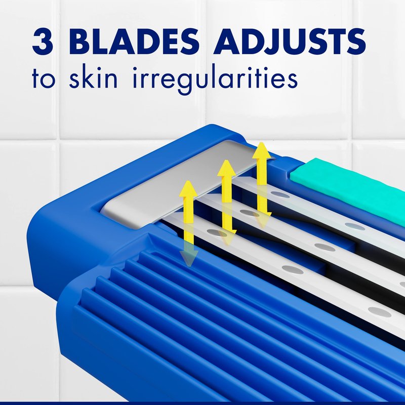 Sensor3 Simple Men’s Disposable Razors, 12 Count