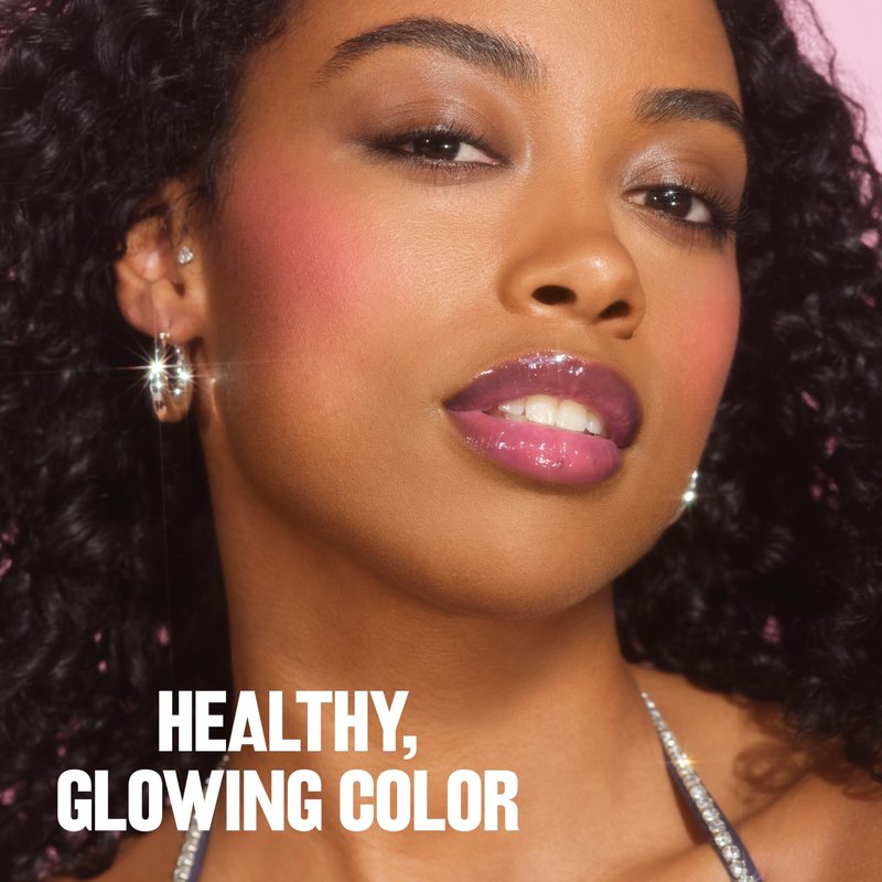 Revlon Glimmer Blush Drops, Liquid Blush for Cheeks, Liquid to Velvety Powder Finish, Glowy, High Pigment, 102 Pink It Over, 0.32 fl oz