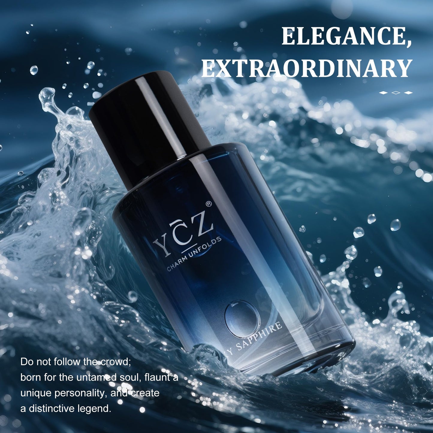 Ycz Lucky Cologne, Long-Lasting Men's Perfume, Exudes A Masculine Free and Easy Aura, Sweet Flower and Fruit Fragrance, 1.7 Oz Portable and Practical, A Must for Date Night, Romantic Fragrance