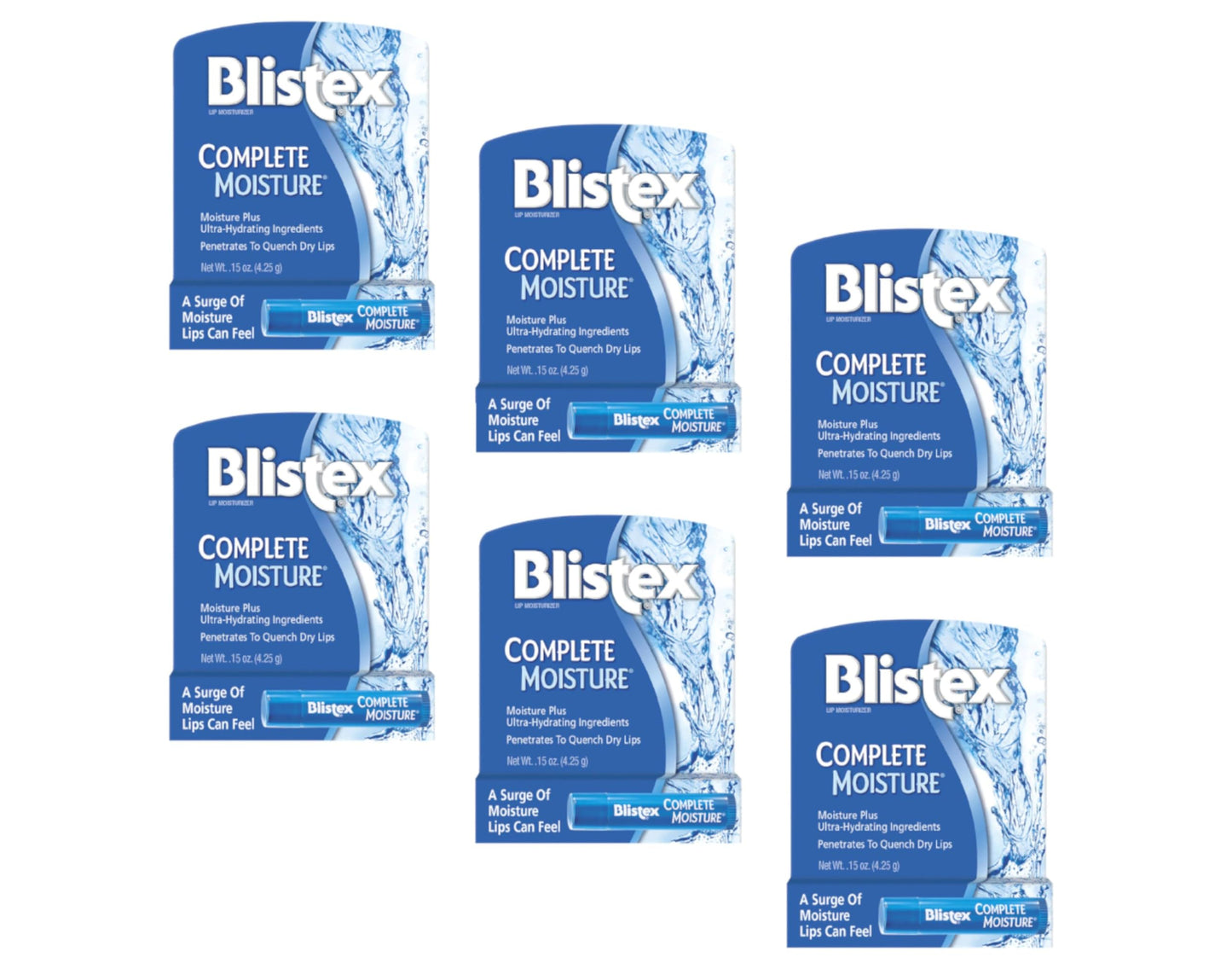 Blistex Complete Moisture Lip Protectant 0.15 oz (Pack of 6)