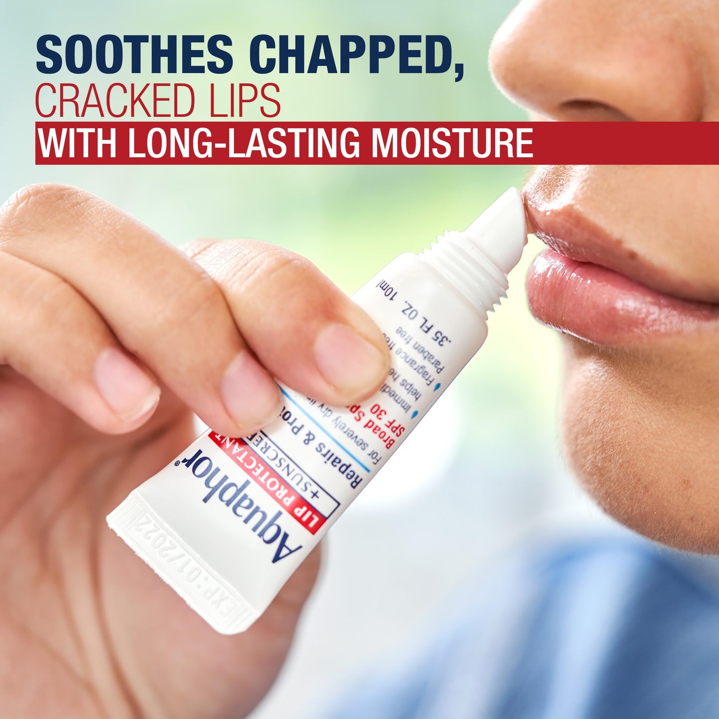 Aquaphor Lip Balm, Lip Repair, SPF 30 | Lip Protectant | 0.35 Oz Tube | Pack of 2