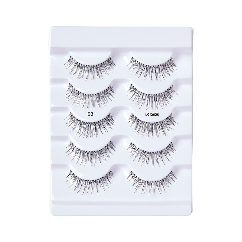 KISS Looks So Natural, False Eyelashes, 'Multipack - 03', 10mm, Includes, Easy to Apply, Reusable Lash Clusters