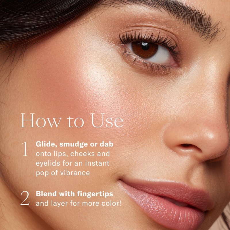 Josie Maran Blushing Argan Multi-Use Make Up Stick - Lip, Eye & Cream Blush Stick - Argan & Mineral-Based Pigments - Soft & Smoothing Moisture - Sheer & Luminous Color (4 Pieces)