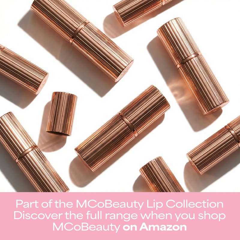 MCoBeauty Creme Matte Luxe Lipstick - Cheeky Chat - Nude Pink Long Wearing Hydrating Lip Color - Velvety Soft & Creamy Nourishing Bullet Lipstick for Smooth Shaped Lips - Vegan & Cruelty Free