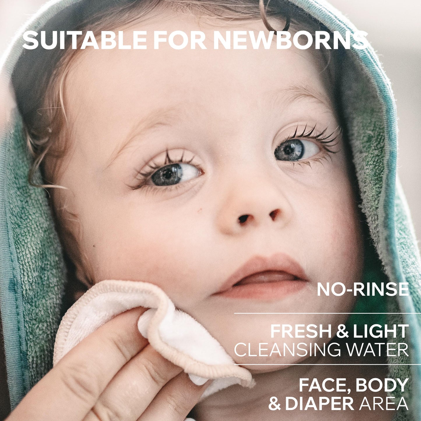 Uriage Baby No-Rinse Face & Body Cleanser With Organic Edelweiss, Soothes, Softens And Respects Baby's Delicate Skin, Ultra-Convenient Pump, Soap Free, Physiological Ph