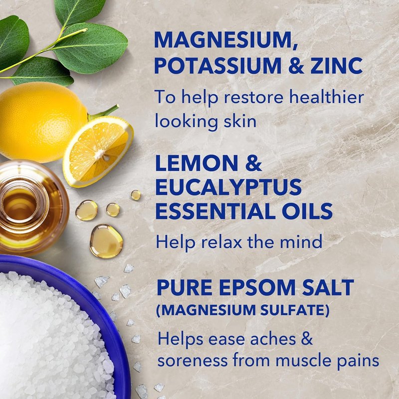 Dr Teal's Epsom Salt Magnesium Soak - Restorative Minerals with Magnesium, Potassium & Zinc | 3 lbs