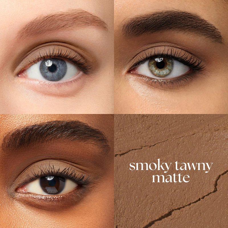 Julep Eyeshadow 101 Cream-to-Powder Waterproof Shadow Stick – Smoky Tawny Matte – Long-Lasting, Crease-Proof, Muted Brown Matte Eyeshadow with Built-in Smudger