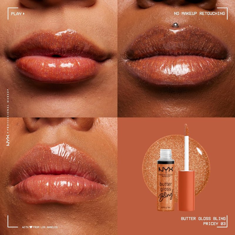 NYX PROFESSIONAL MAKEUP Butter Gloss - Non-Sticky, Shiny Vegan Lip Gloss | Perfect for All Skin Tones