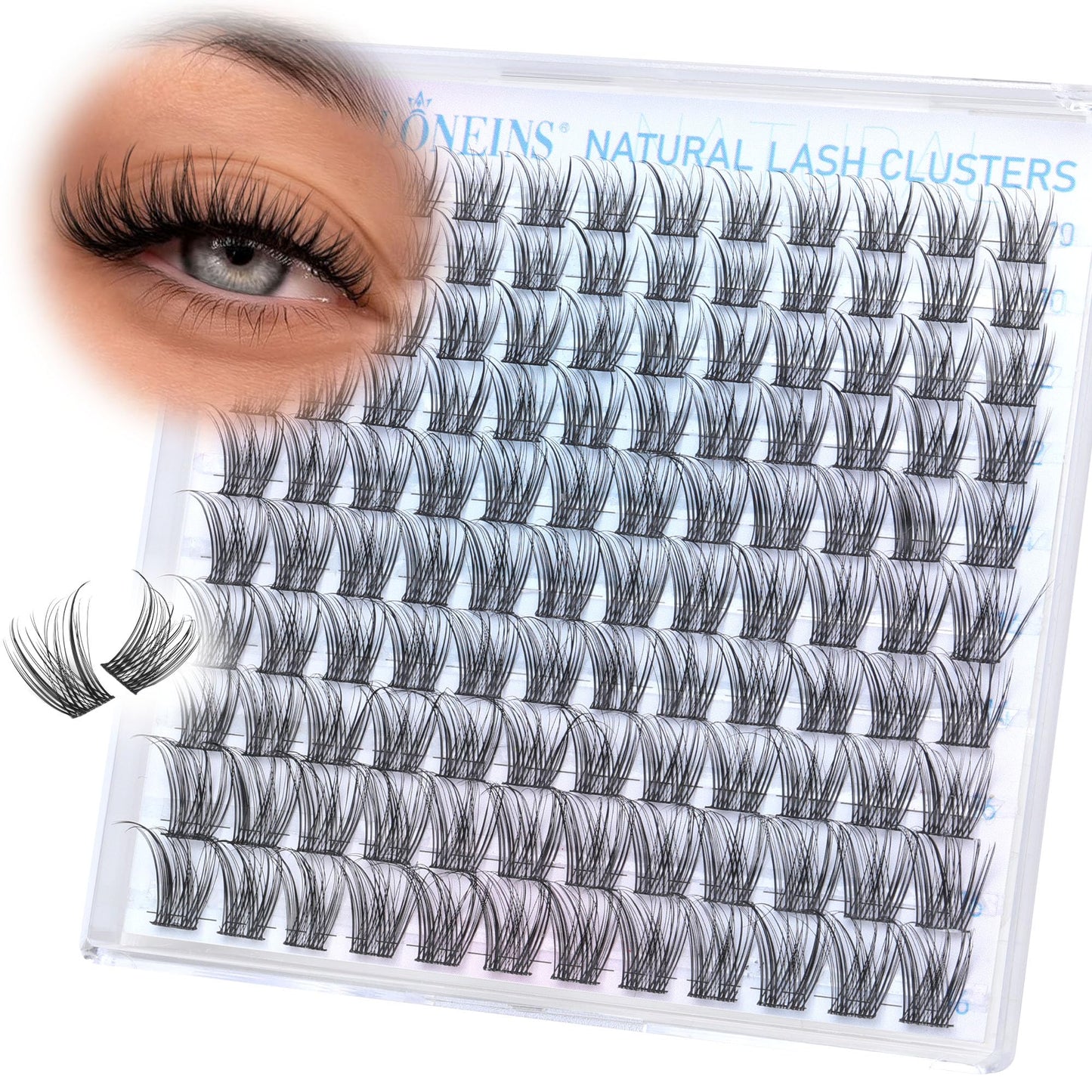 Wispy Lash Clusters Natural Eyelash Clusters 10-16MM Individual Lashes Clusters C Curl Cluster Eyelash Extensions DIY Lash Extension Soft False Eyelashes by TNFVLONEINS