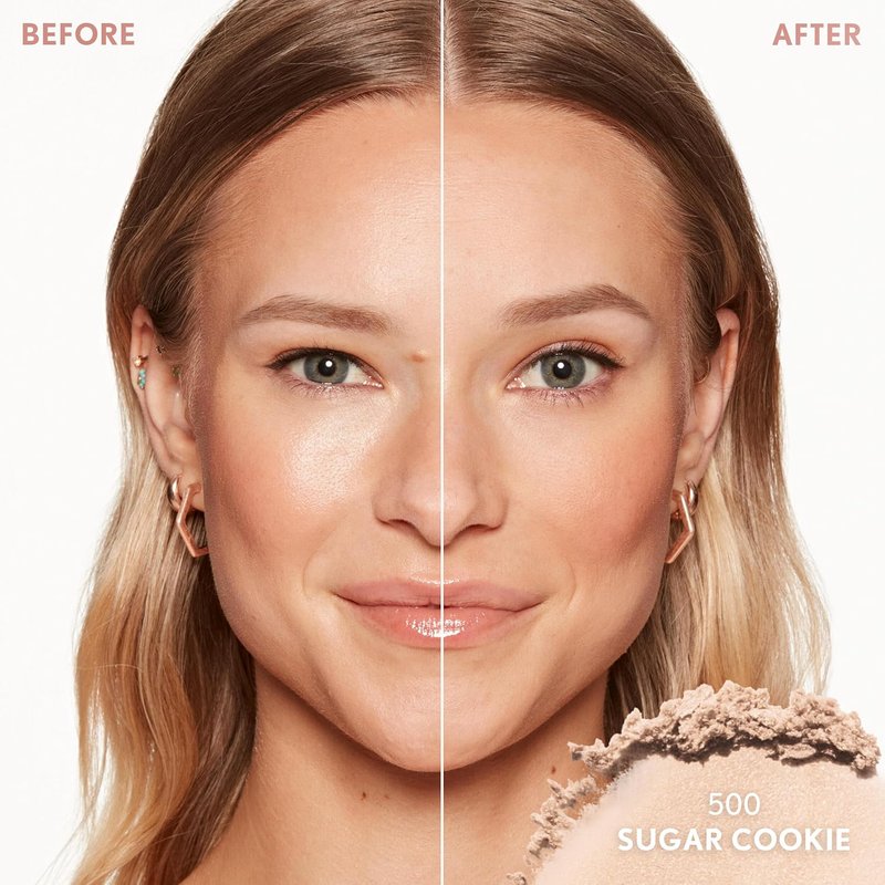 COVERGIRL TruBlend Skin Enhancer - Baked Luminous Face Powder with Hyaluronic Acid & White Rose Extract | 500 Sugar Cookie