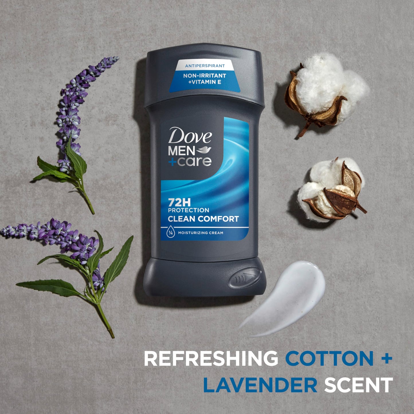DOVE MEN + CARE Antiperspirant Deodorant Stick Clean Comfort Twin Pack 72-Hour Sweat & Odor Protection Antiperspirant for Men With 1/4 Moisturizing Cream 2.7 oz (Pack of 6)