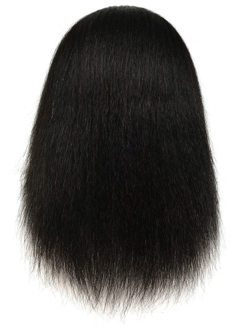RIHANNAHAIR 100% Real Human Hair Mannequin Head Manikin Doll Style Head with Stand for Braiding Styling Practice Cosmetology Barber Training Display