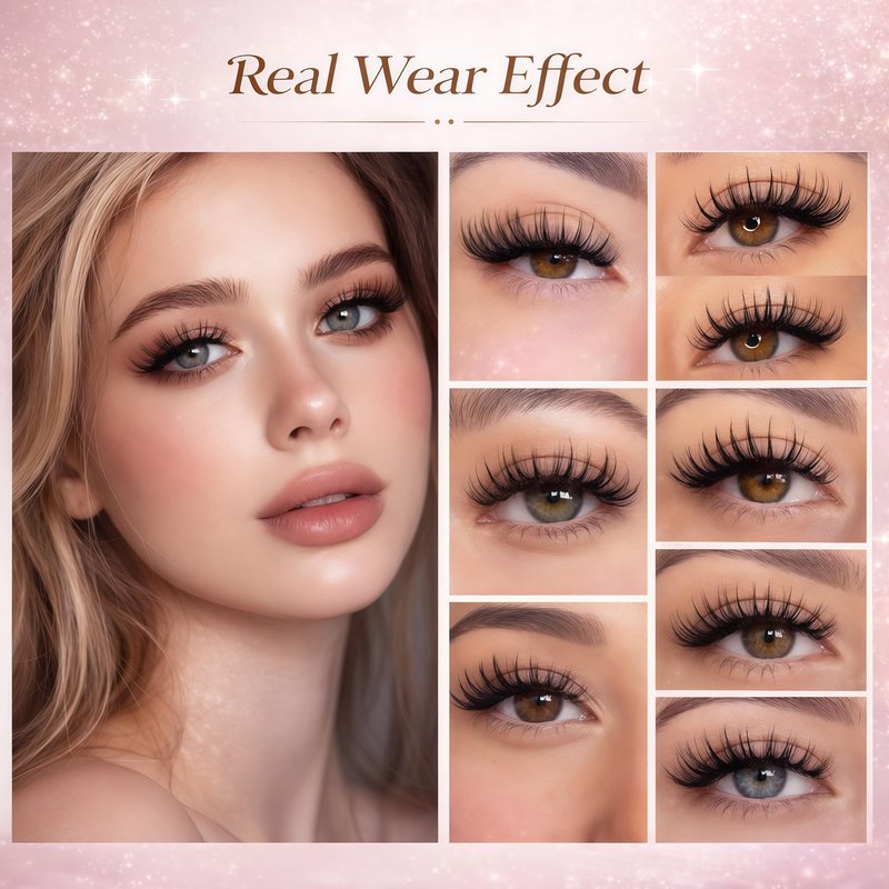 Lash Clusters Kit: Eyelash Clusters Individual Lash Extension Kit 480 Pcs D Curl Fluffy Wispy False Eyelashes Extensions Thin Band with Bond Seal Tweezers Brush