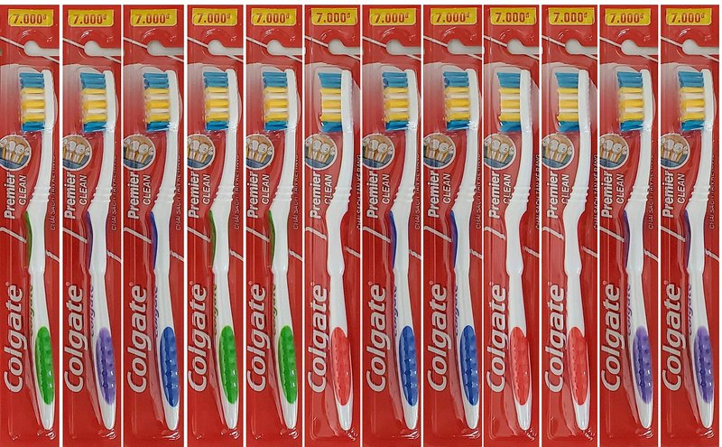 Colgate Toothbrushes Premier Extra Clean(Pack of 12 ),Multicolor,Corded Electric