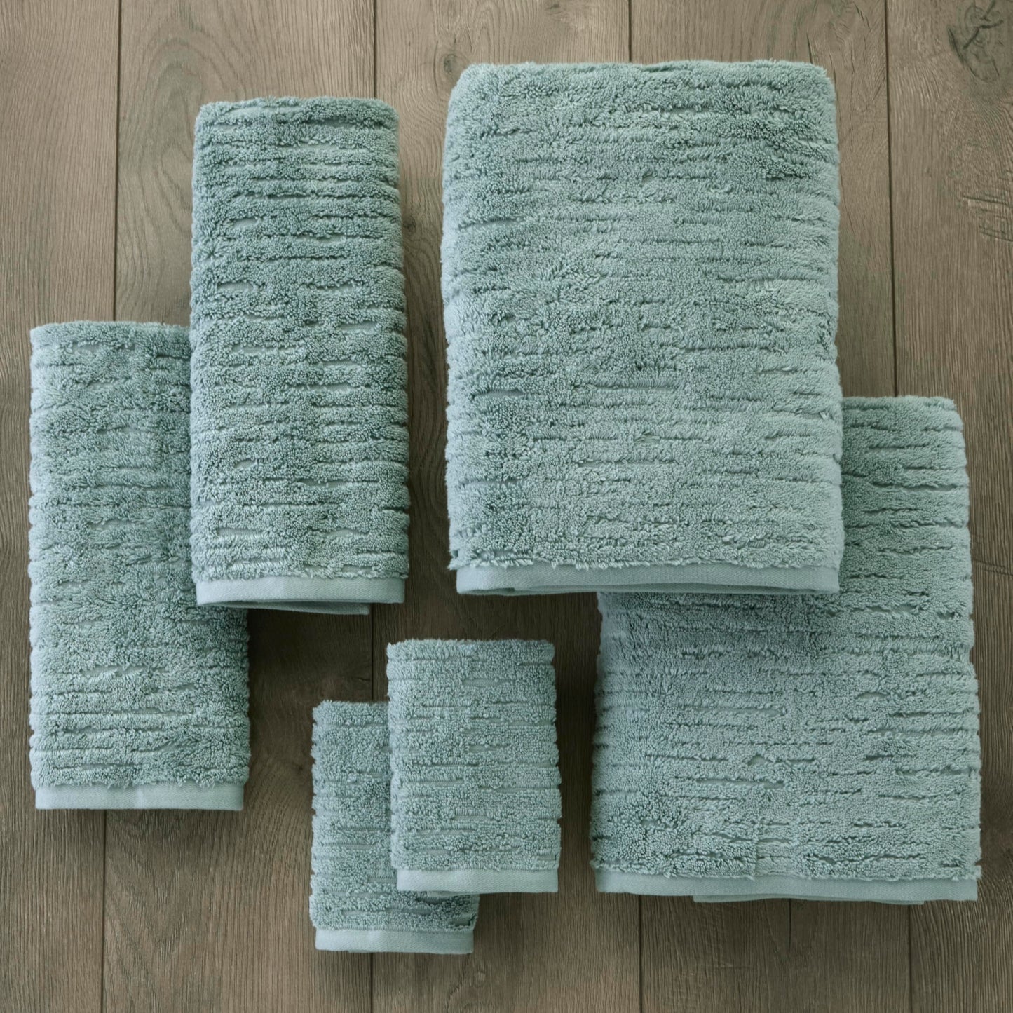 SKL Home CloudSoft 100% Cotton Luxury 6-Piece Towel Set, 600 GSM, Ultra Plush & Absorbent - 2 Bath Towels, 2 Hand Towels, 2 Washcloths, Teal