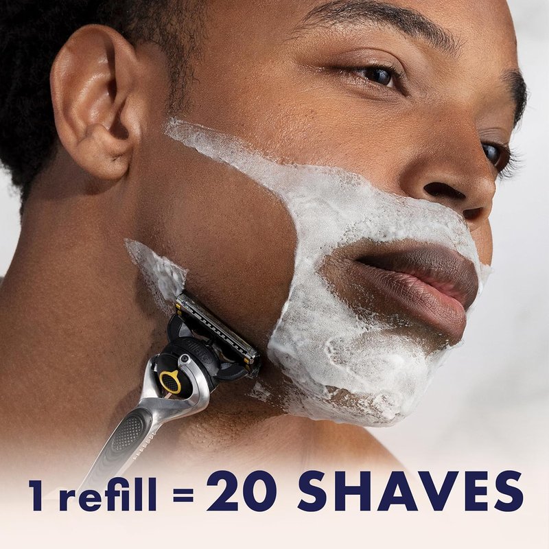 Gillette ProGlide Shield Razors for Men - 8 ProShield Blade Refills & Travel Case Included