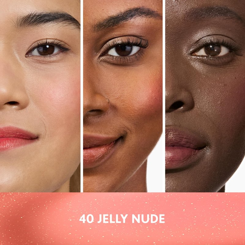 COVERGIRL Clean Fresh Jelly Water Tint, Lip & Cheek Tint, Transfer-Proof, Hydrating - 40 Jelly Nude (Rosewood Glow)