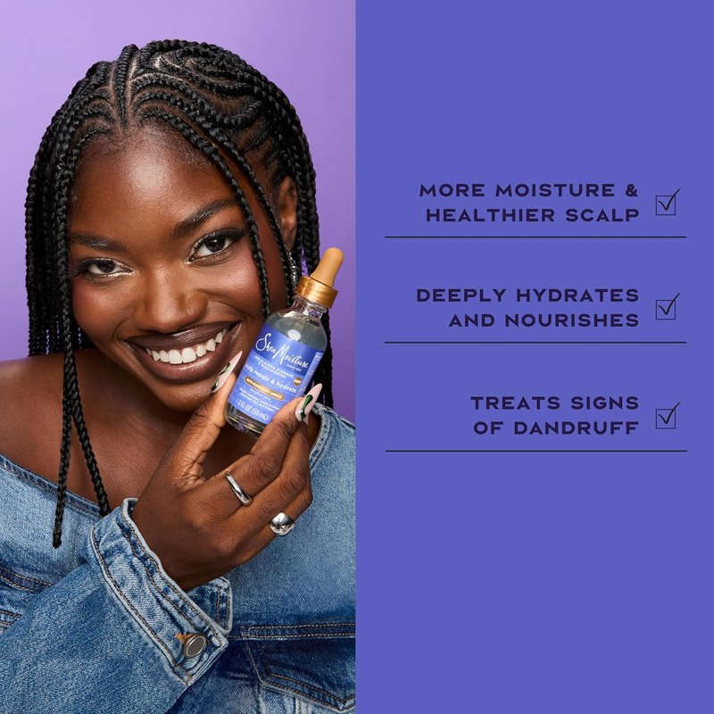 SheaMoisture Dandruff Treatment - Scalp Repair Serum with Salicylic Acid | Deep Hydration & Flake Reduction, 2 fl oz
