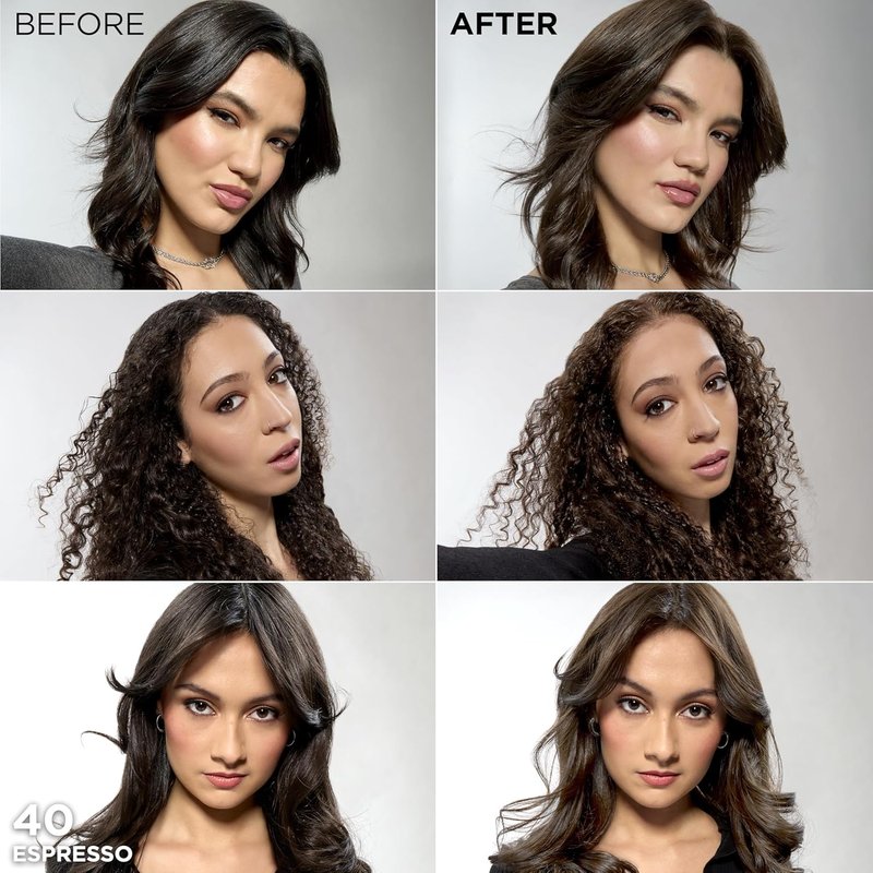 L'Oreal Paris Feria Hair Color - Multi-Faceted Shimmering Permanent Dye, 40 Espresso, 1 Kit