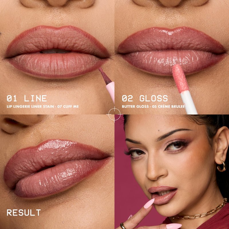 NYX PROFESSIONAL MAKEUP Lip Lingerie Liner Stain, Seamless Make Up with All-Day Stain, Waterproof Lip Stain Finish - Cuff Me