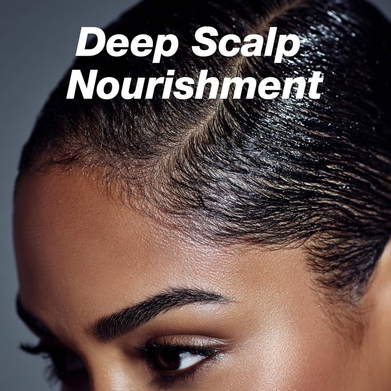 Scalp Therapy Hair Oil Blend - Intensive Moisturizing Treatment for Dry Scalp & Split Ends | 1.9oz Rosehip & Lavender