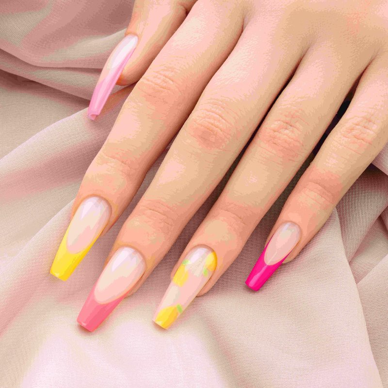 Aprés Exclusive Neon Gel Couleur Combo Kit, Includes Pink Patent Vanity Case, Set of 5 Neon Gel Couleur (15 mL), Mini Top Gelcoat, Mini Base Gelcoat, Nail File, Mini Buffer, and White X-lite