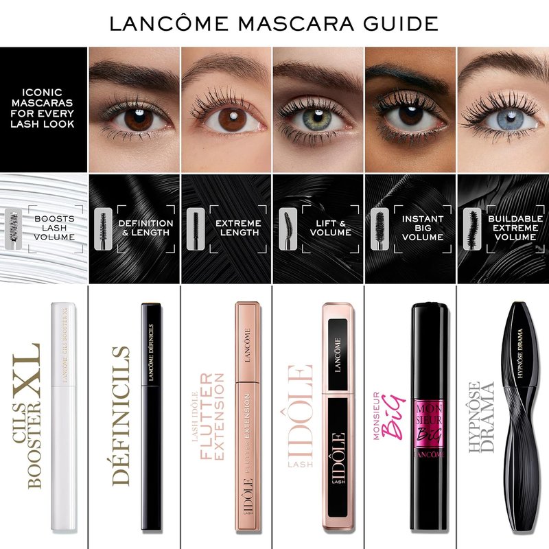 Lancôme Hypnôse Waterproof Mascara - Buildable Volume for Natural or Bold Lashes | Smudge-Free, Clump-Free - Black