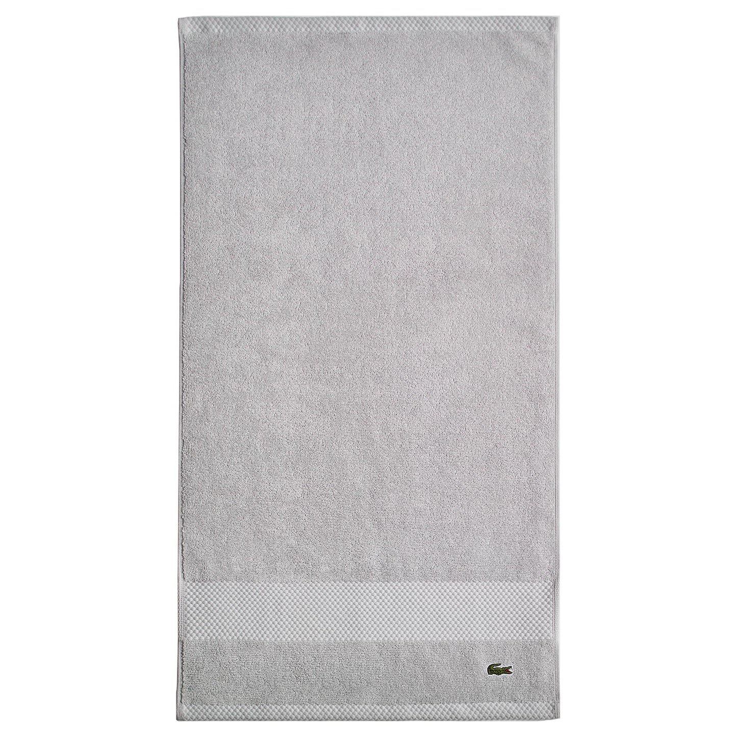 Lacoste Heritage 100% Supima Cotton Hand Towel, Microchip, 16" x 30" – Highly Absorbent & Quick Drying, Premium Super Soft Bath Towel, Bathroom Essential, Gift for All Occasions, Machine Washable