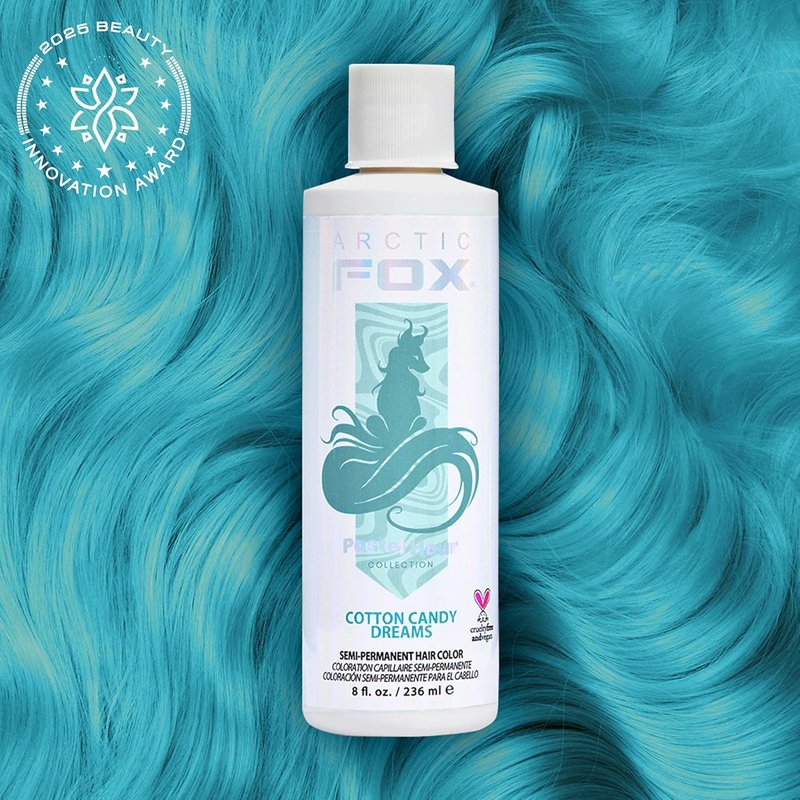 Arctic Fox Semi-Permanent Hair Dye - Pastel Blue | Vegan, Ammonia-Free, Conditioning, 8 Fl Oz