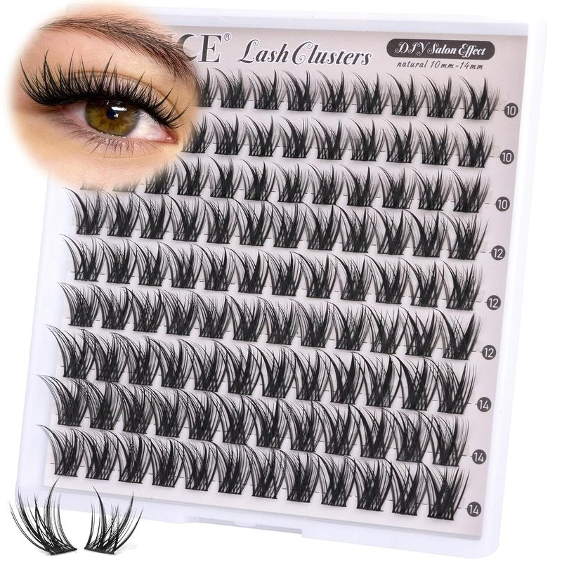 ALICE Lash Clusters - Wispy Natural Eyelash Extensions | Short 10-14mm Volume Lashes