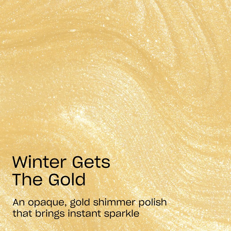 OPI RapiDry Winter Gets the Gold | Opaque Bright Warm Yellow Gold Shimmer Quick Dry Nail Polish | Vegan, Smudge Proof, Fast Drying | Snow Time to Waste | Holiday 2025