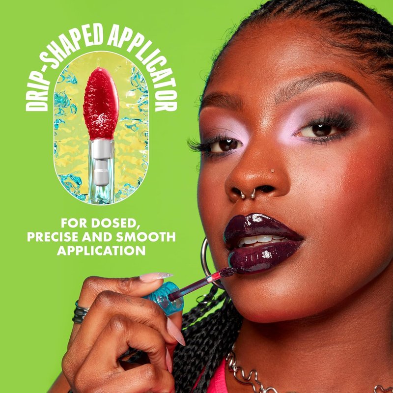 NYX PROFESSIONAL MAKEUP Lip IV Hydrating Glossy Lip Stain - 12HR Hydration in Drippin In Rose (Pink)