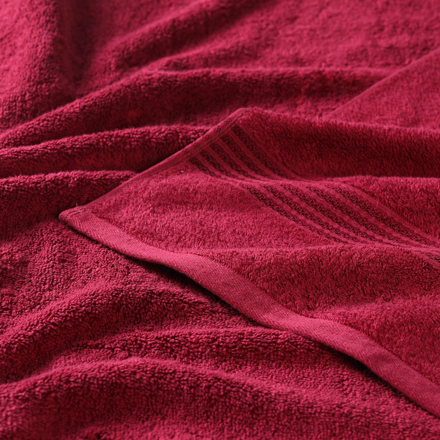 Superior Egyptian Cotton 10-Piece Face Towel Set , Small Towels For Facial, Spa, Quick Dry, Absorbent Towels, Bathroom Accessories, Guest Bath, Home Essentials, Washcloth, Airbnb, Burgundy