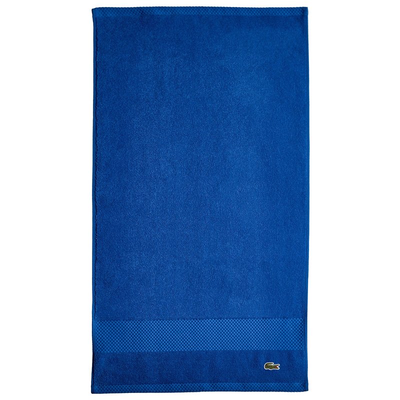 Lacoste Heritage 100% Supima Cotton Hand Towel, Surf Blue, 16" x 30" – Highly Absorbent & Quick Drying, Premium Super Soft Bath Towel, Bathroom Essential, Gift for All Occasions, Machine Washable