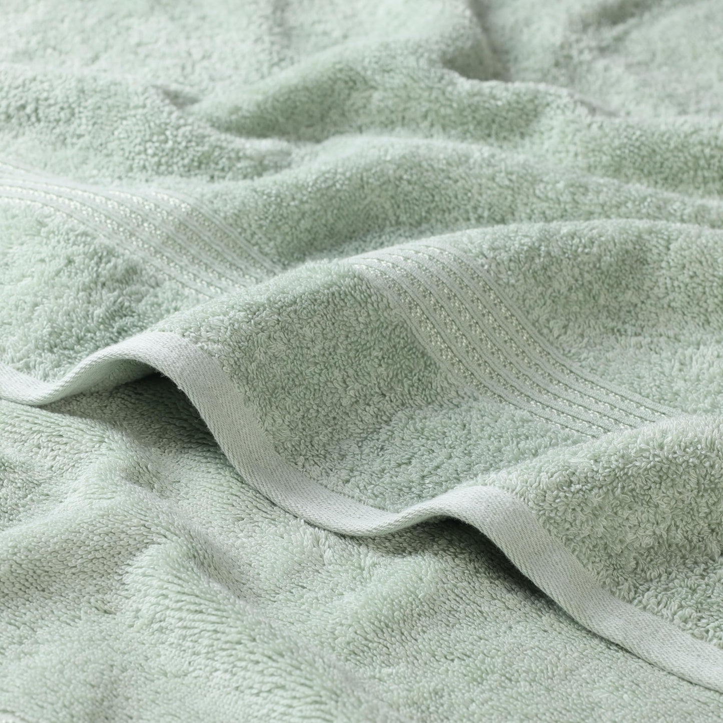 Superior Egyptian Cotton 6-Piece Towel Set, Bathroom Essentials, Towels For Bathroom, Apartment, Airbnb, Guest Bath, Face, Hand, Bath Towels, Washcloths, Absorbent, Fast Drying, Sage