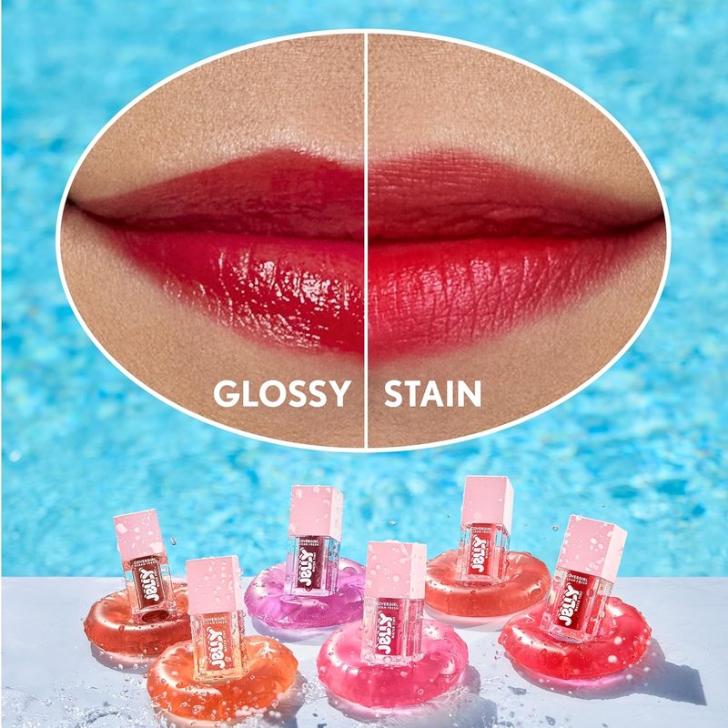 COVERGIRL Clean Fresh Jelly Water Tint - Hydrating Lip & Cheek Tint, Transfer-Proof | 60 Berry Wiggle (Violet Plum)