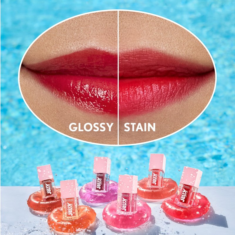 COVERGIRL Clean Fresh Jelly Water Tint, Lip & Cheek Tint, Transfer-Proof, Hydrating - 10 Raspberry Drops (Raspberry Pink)