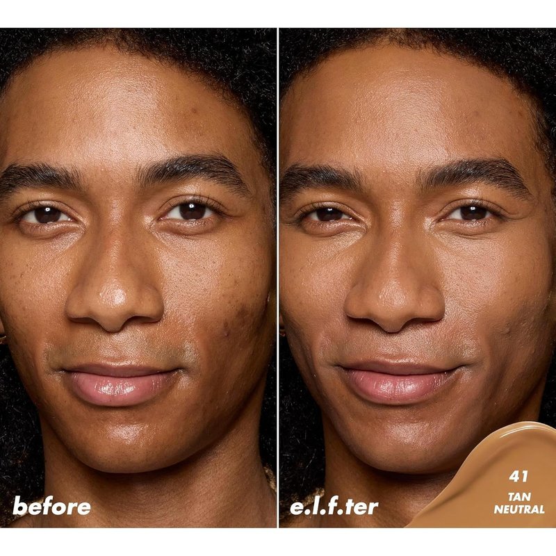 e.l.f. Soft Glam Satin Concealer - Medium Coverage, Crease-Resistant, Long-Lasting | 41 Tan Neutral