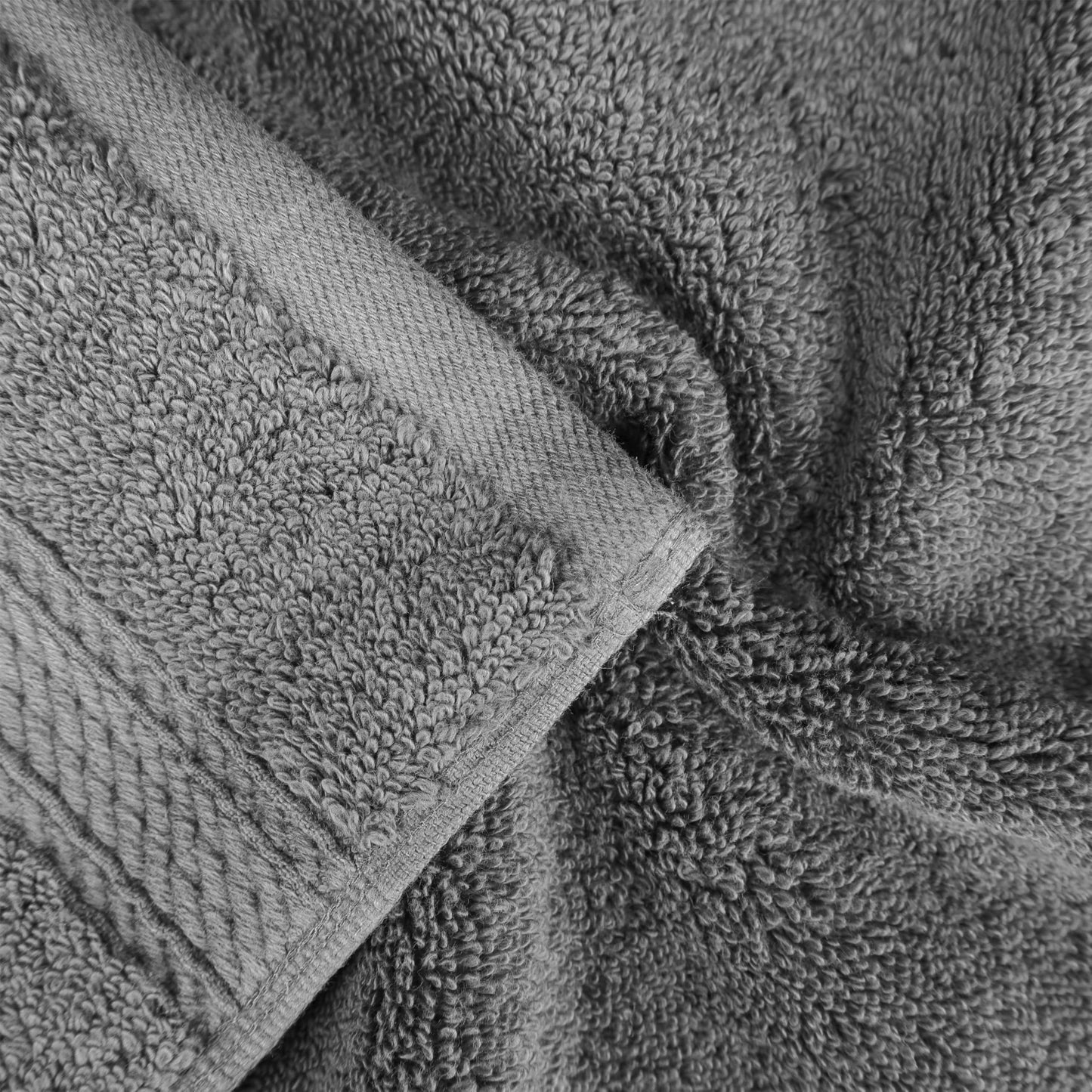 Superior Egyptian Cotton Plush & Absorbent, Bath Towel Set of 4, Charcoal
