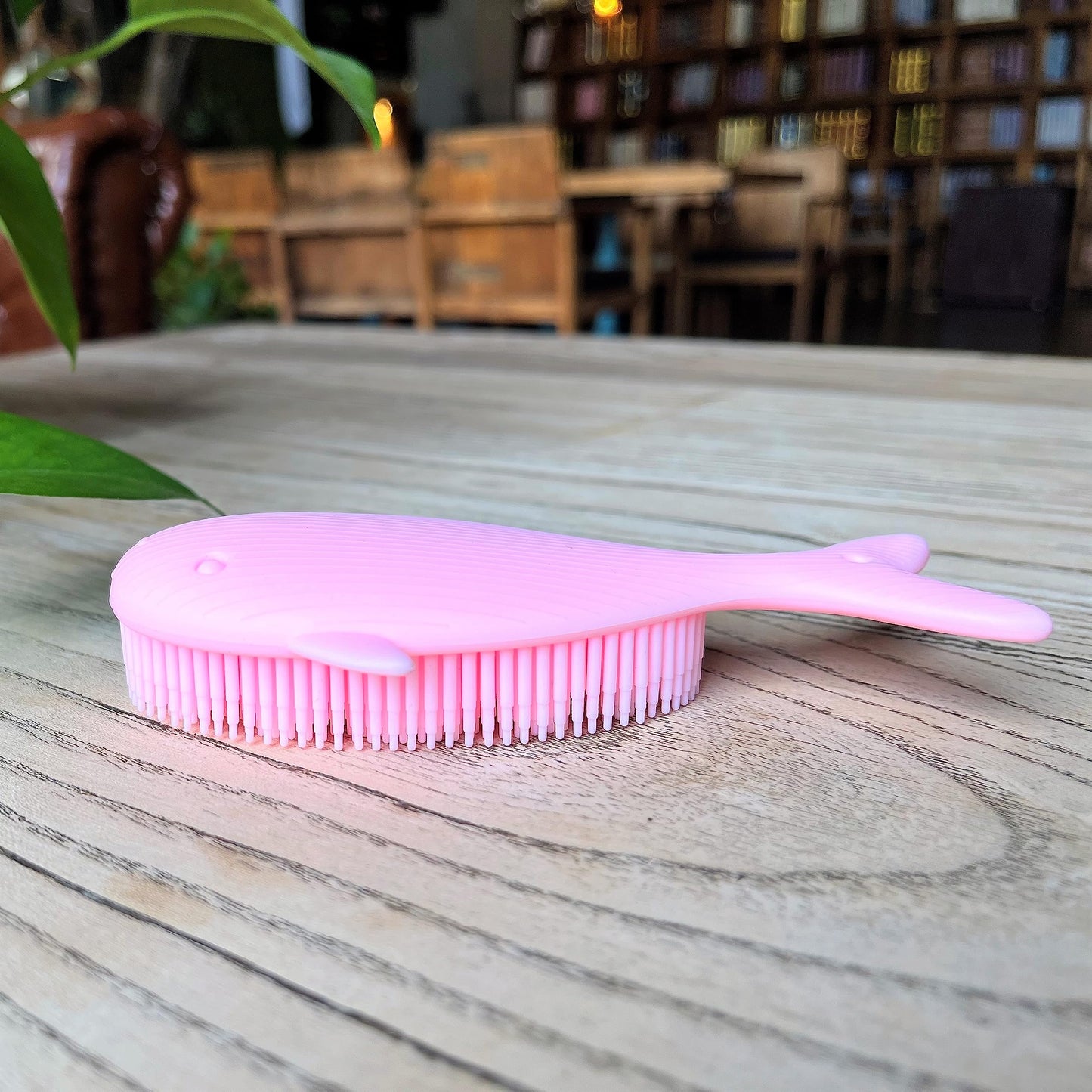 Premium Sensory Brushes for Kids or Autism,Soft Silicone Body Scrubber,2 in 1 Sensory Room Occupational Therapy,Silicone Loofah,Pets Shower Brush Bath Brush Shampoo Brush(Whale-Pink)