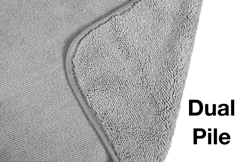 Eurow Microfiber Hand Towels, Ultra Soft, Fast Drying, Super Absorbent, Hypoallergenic, Machine Washable, Gentle on Skin for Bathroom or Kitchen Use, Gray, 16 x 28 in, 2-Pack
