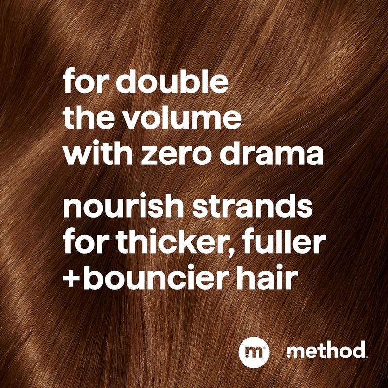 Method Pure Peace Volumizing Shampoo - Thicker, Fuller Hair | Sulfate-Free, Color-Safe - 14 oz