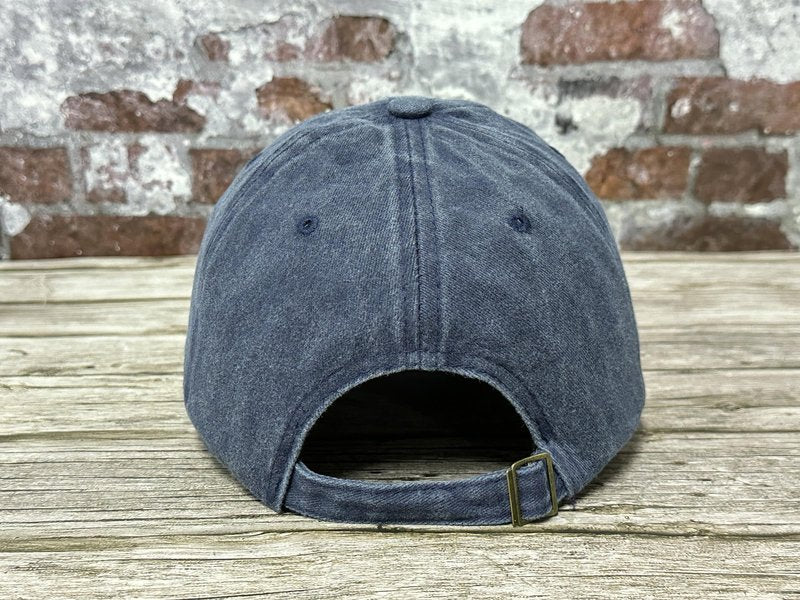 Hepandy Cute Cow Themed Gifts for Girls, Navy Blue Embroidered Hat for Boys, Adjustable Cotton Soft Baseball Cap for Child Kids