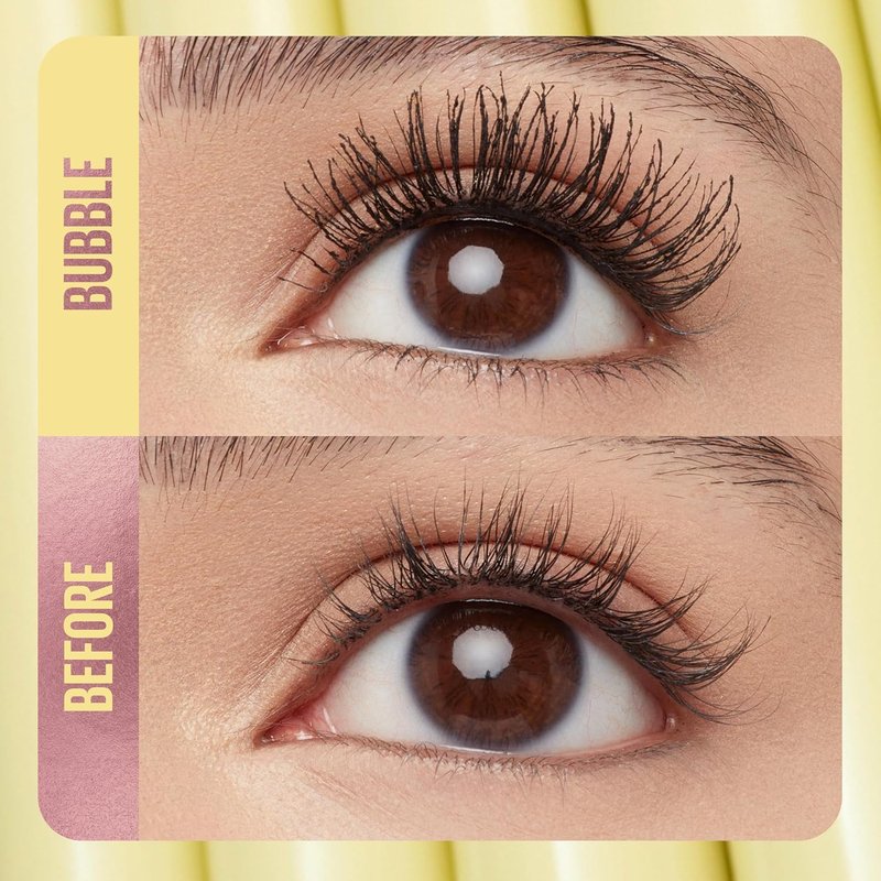 Maybelline The Colossal Bubble Mascara - Buildable Volume & Length for Bold, Separated Lashes | Blackest Black, 1 Count