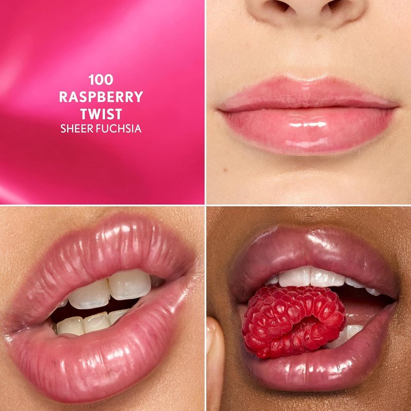 COVERGIRL Clean Fresh Lip Butter Balm - Flavored, Non-Sticky Formula with Vitamin E & Shea Butter | 100 Raspberry Twist